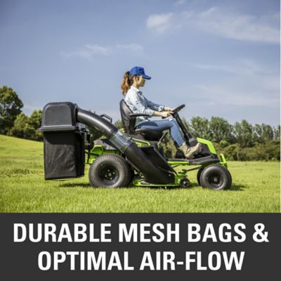 Image showing 7 th Greenworks Pro 42 in. Double Bagger for Zero-Turn Mower and Riding Lawn Mower