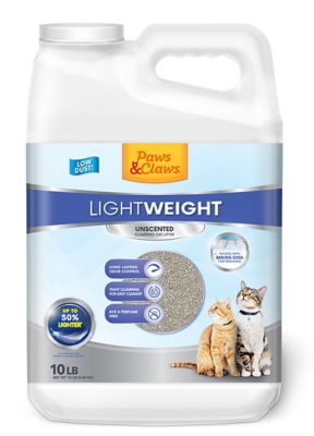 Paws & Claws Lightweight Unscented Clumping Clay with Baking Soda Cat Litter, 10 lb. Bag