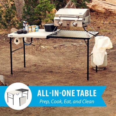 Image showing  Fold-in-Half Rectangular Camping Table, 5 ft.