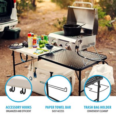 Image showing  Fold-in-Half Rectangular Camping Table, 5 ft.
