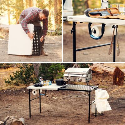 Image showing 6 th Lifetime Fold-in-Half Rectangular Camping Table, 5 ft.