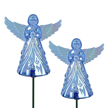 Exhart Angel WindyWing Garden Stakes, Blue, 2 pk., 50163-RS