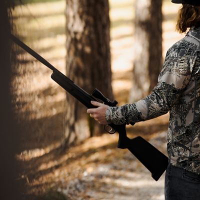 Image showing  .177/.22 Dual Caliber 1200g Break Barrel Air Rifle, Black