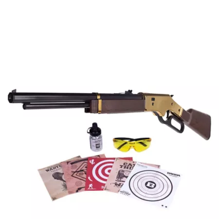 Barra Airguns Junior 177 Caliber 1866 Air Pistol Set with Scopes Targets and BBs Air Rifles