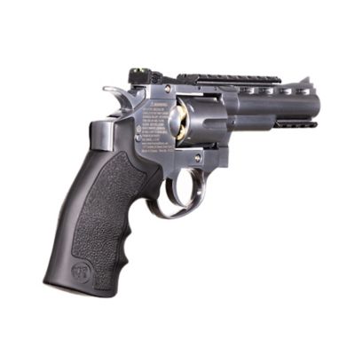 Barra Airguns Exterminator 4 in. BB Revolver, Chrome