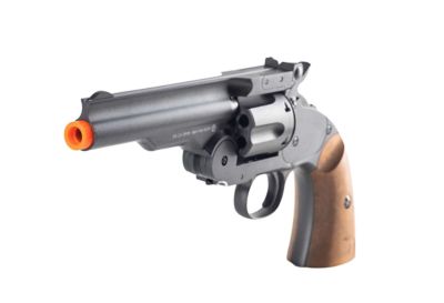 Barra Airguns Schofield 5 in. Airsoft Revolver, Gunmetal