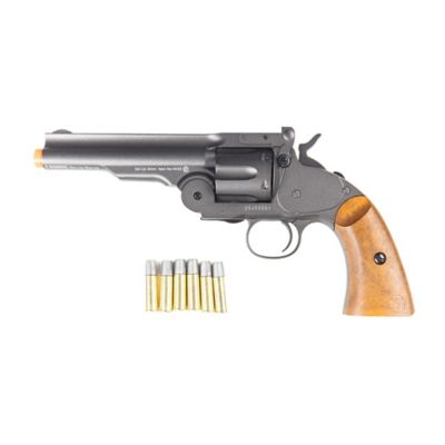 Image showing  6mm Schofield Airsoft Revolver, Gunmetal, 4035