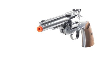 Barra Airguns 5 in. Schofield Airsoft Revolver, Nickel