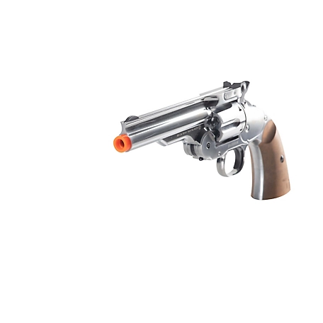 Barra Airguns Schofield 5 in. Airsoft Revolver, Nickel