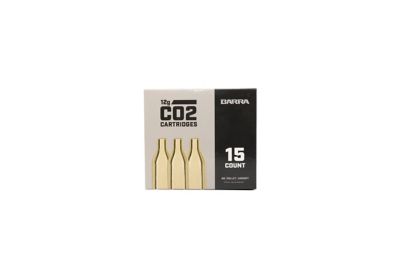 Barra Airguns 12g CO2 Cartridges, 15-Pack