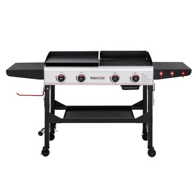 Royal Gourmet 4 Burner Propane Gas Portable Flat Top Grill and Griddle Combo with Folding Legs 48 000 BTU at Tractor Supply Co