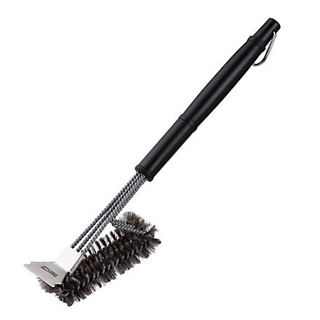 Royal Gourmet Grill Cleaning Brush and Scraper, Wire Bristles Stainless Steel Brush for Gas or Charcoal Grills, TB1707