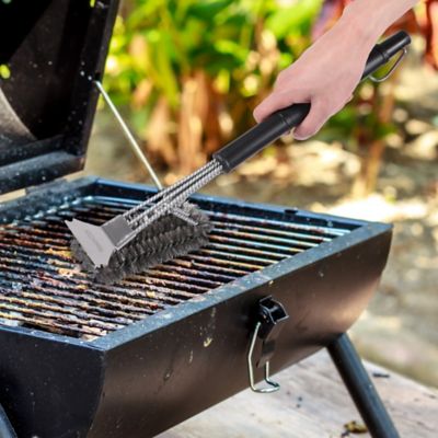 Image showing  Grill Cleaning Brush and Scraper, Wire Bristles Stainless Steel Brush for Gas or Charcoal Grills, TB1707
