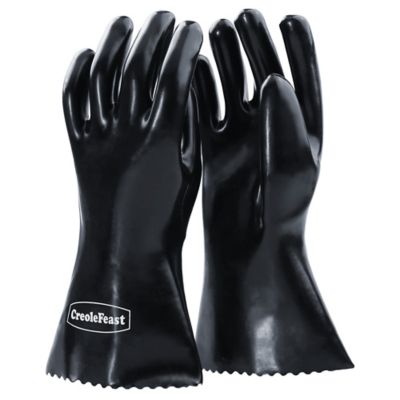 Creole Feast High Heat-Resistant Grill Gloves, Waterproof & Heavy-Duty Insulated Mitts for BBQ, Cooking & Baking, TG1305