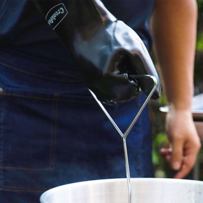 Image showing 8 th Creole Feast Unisex Adult High Heat-Resistant Waterproof Heavy-Duty Insulated Grill Gloves, 1-Pair