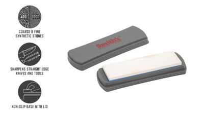 Image showing 7 th Smith's 6 in. DualGrit Double-Sided Sharpening Stone