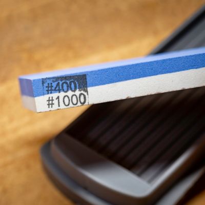 Image showing 8 th Smith's 6 in. DualGrit Double-Sided Sharpening Stone