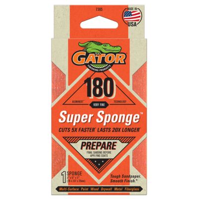 Big Gator Tools 180 Grit Very Fine Gator Premium Sanding Sponge