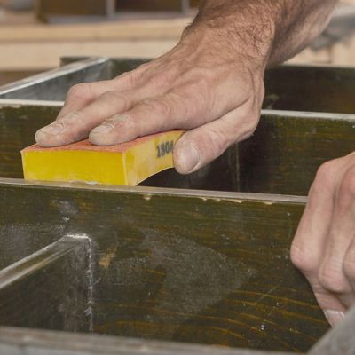 Image showing  3 in. x 5 in. 180 Grit Very Fine Gator Premium Sanding Sponge