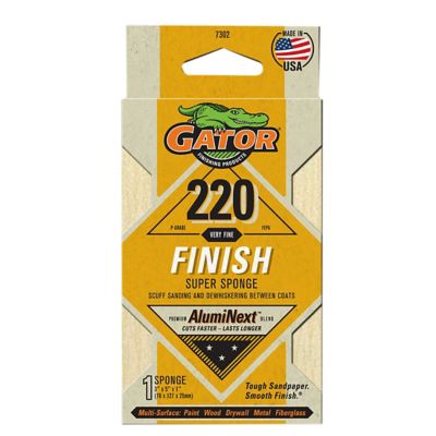 Big Gator Tools 220 Grit Very Fine Gator Premium Sanding Sponge