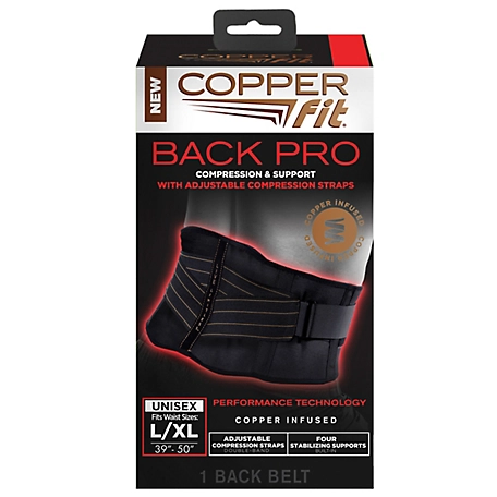 Copper Fit Advanced Back PRO Compression and Support Back Brace at