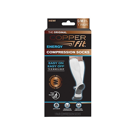 Copper Fit Unisex Energy Compression Socks at Tractor Supply Co.