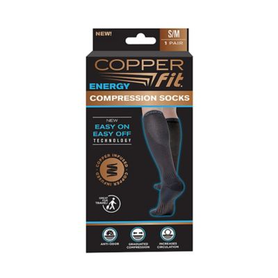 Copper Fit Unisex Adult Energy Compression Socks, 1-Pair