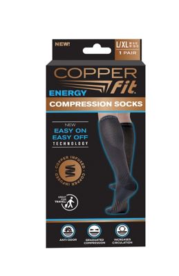 Image showing  Unisex Adult Energy Compression Socks, 1-Pair