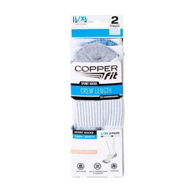Image showing  Unisex Adult Crew Socks, 2-Pairs