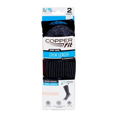Image showing  Unisex Adult Crew Socks, 2-Pairs