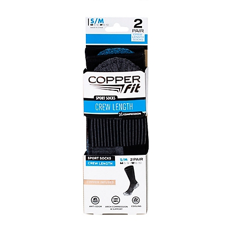 Copper Fit Unisex Crew Socks
