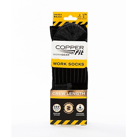 Copper Fit Unisex Work Socks
