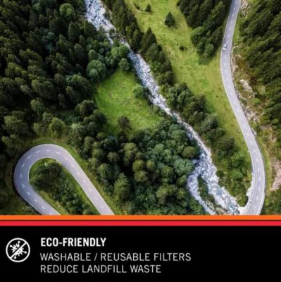 Image showing 8 th K&N Premium High Performance Washable Engine Air Filter, 33-2383