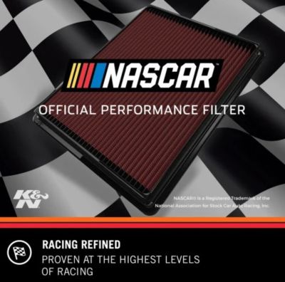 Image showing 10 th K&N Premium High Performance Washable Engine Air Filter, 33-2383