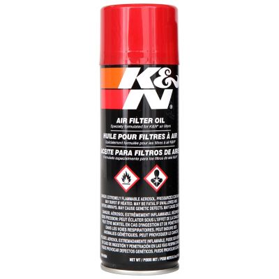 K&N Air Filter Oil, Restore Engine Air Filter Performance and Efficiency, 6.5 oz. Aerosol