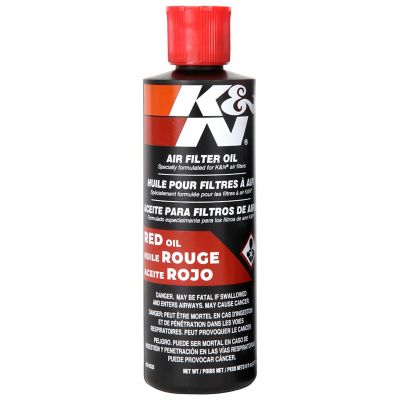 K&N Air Filter Oil, Restore Engine Air Filter Performance and Efficiency, 8 oz. Squeeze Bottle
