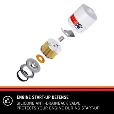 Image showing 6 th K&N Premium Oil Filter, HP-2010