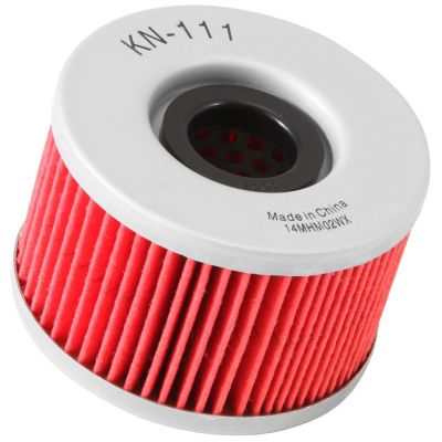K&N Premium High Performance Motorcycle Oil Filter, Designed to be used with Synthetic or Conventional Oils, KN-111