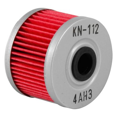 K&N Premium High Performance Motorcycle Oil Filter, Designed to be used with Synthetic or Conventional Oils, KN-112