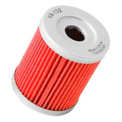 K&N Premium High Performance Motorcycle Oil Filter, Designed to be used with Synthetic or Conventional Oils, KN-132