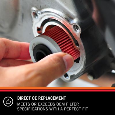 Image showing  Premium High Performance Motorcycle Oil Filter, KN-132