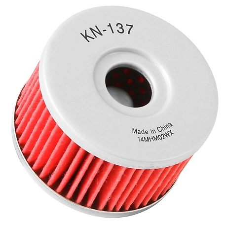 K&N Premium High Performance Motorcycle Oil Filter, Designed to be used with Synthetic or Conventional Oils, KN-137