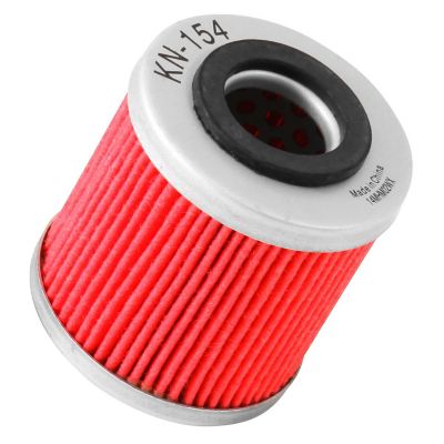 K&N Premium High Performance Motorcycle Oil Filter, Designed to be used with Synthetic or Conventional Oils, KN-154
