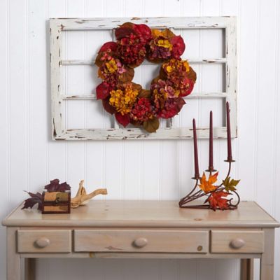 Image showing  24 in. Artificial Fall Hydrangea Wreath