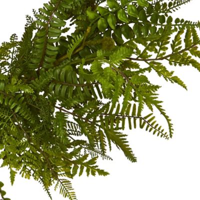 Image showing  24 in. Artificial Mixed Fern Wreath