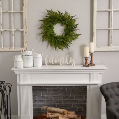 Image showing  24 in. Artificial Mixed Fern Wreath