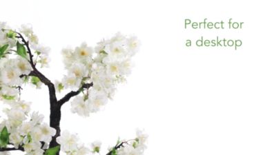 Image showing  20 in. Artificial Cherry Blossom Bonsai Tree