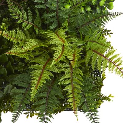 Image showing  Indoor/Outdoor UV-Resistant Artificial Living Plant Wall, 29 in. x 29 in.