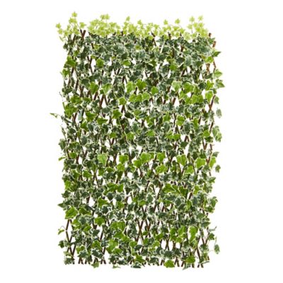 Image showing  39 in. Artificial UV-Resistant and Waterproof English Ivy Expandable Fence