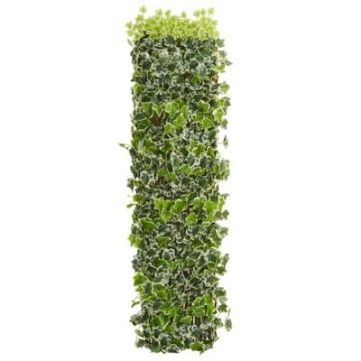 Image showing  39 in. Artificial UV-Resistant and Waterproof English Ivy Expandable Fence